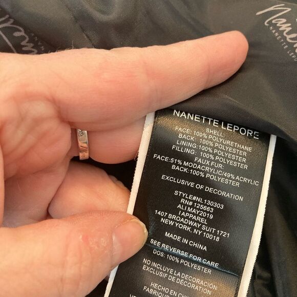 Nanette Lepore NWOT puffer parka w/ faux fur trimmed detachable hood🎉 - Picture 10 of 13